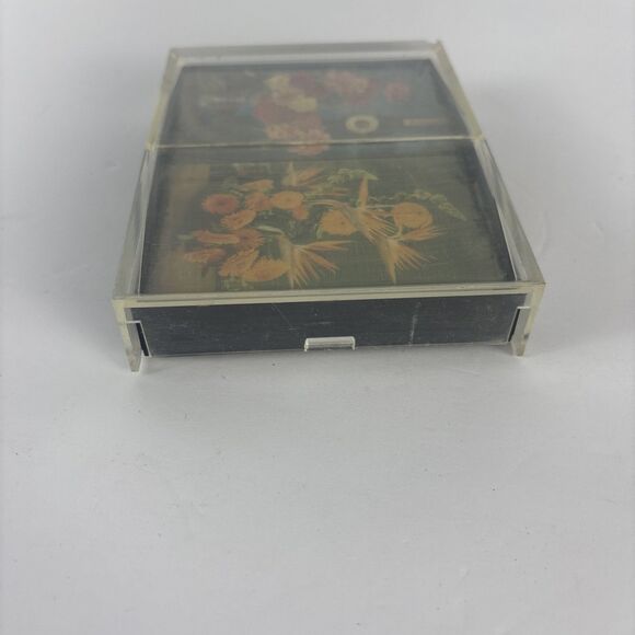 Stardust Nu-Vue Sealed Playing Cards Double Deck in Case Flowers - Picture 7 of 9